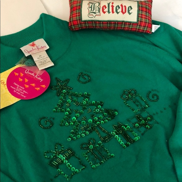 Quacker Factory Sweaters - Quacker Factory Christmas Sweater